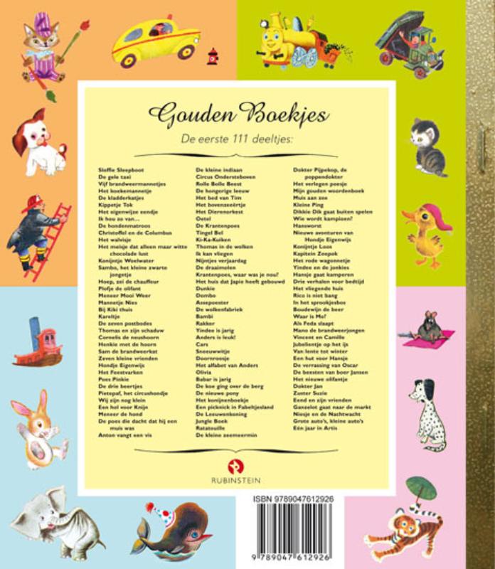 Het meisje met de gouden jurk / Gouden Boekjes achterkant