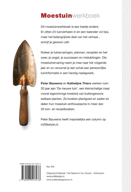 Moestuin Werkboek achterkant