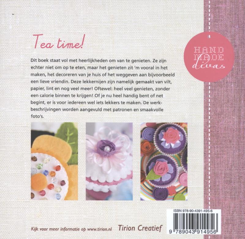 Handmade diva's Tea time achterkant