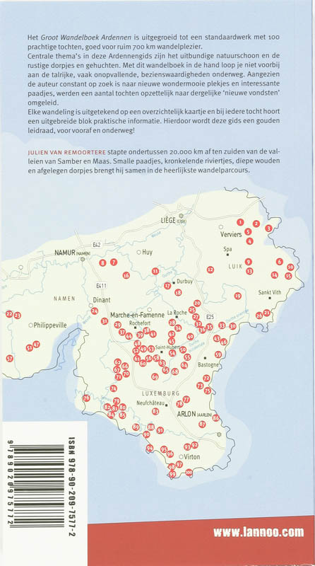 Groot Wandelboek Ardennen achterkant