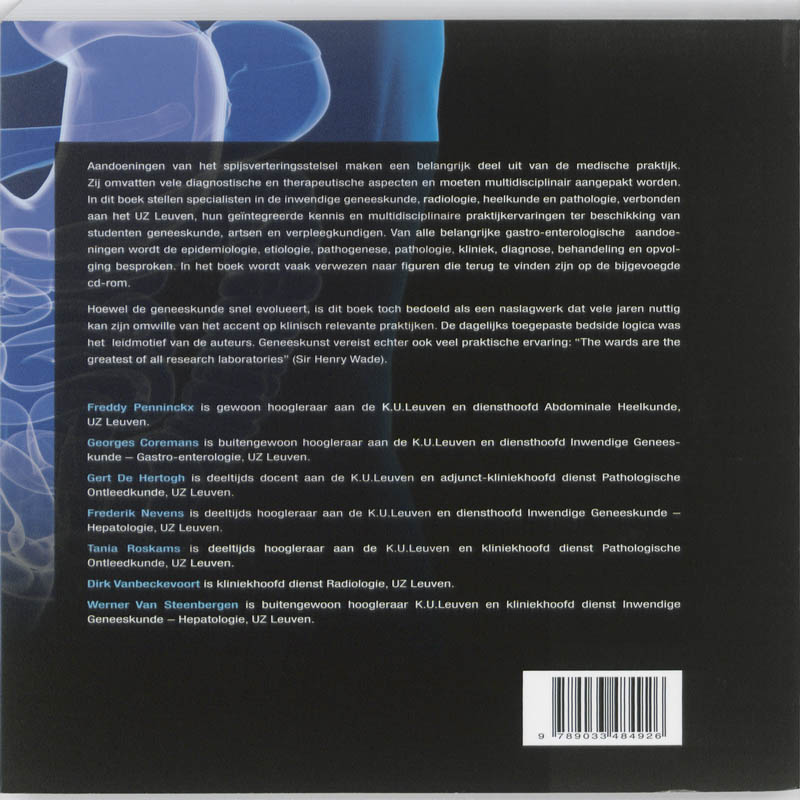 Aandoeningen van het spijsverteringsstelsel achterkant