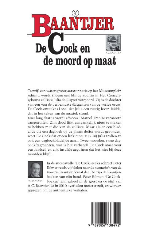 De Cock en de moord op maat / Baantjer / 80 achterkant
