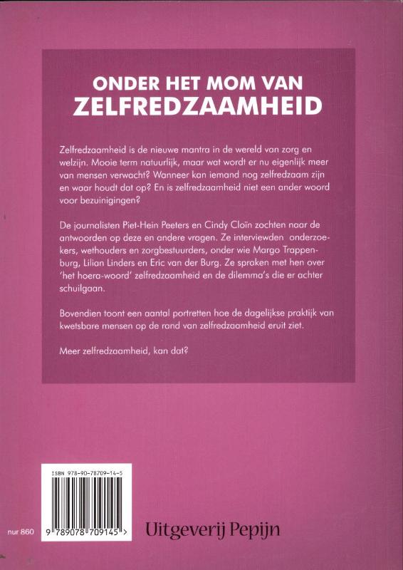 Onder het mom van zelfredzaamheid achterkant