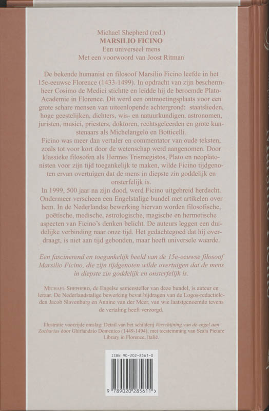 Marsilio Ficino / Logos-reeks achterkant