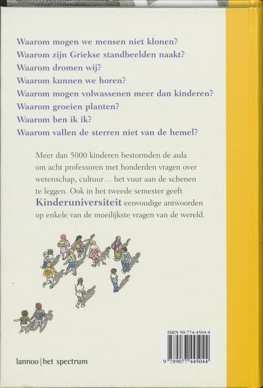 Kinderuniversiteit tweede semester / Winkler Prins achterkant