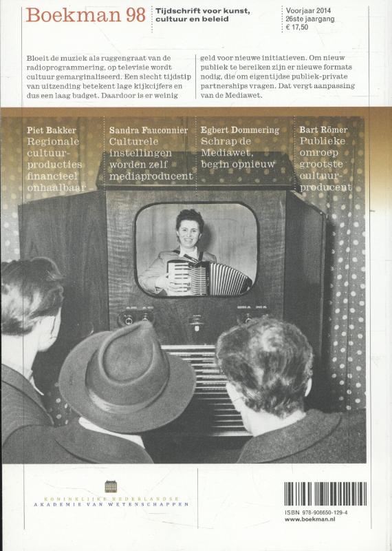 Afstemmen op cultuur / Boekman / 98 achterkant