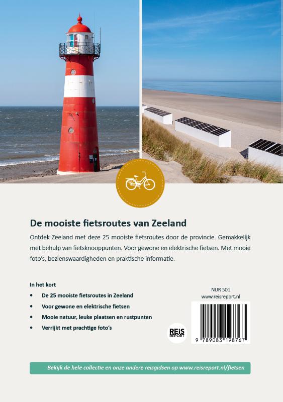 Fietsgids  -   Zeeland - De 25 mooiste fietsroutes achterkant