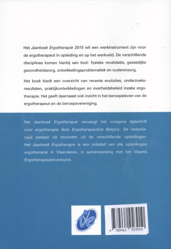 Jaarboek ergotherapie 2015 achterkant