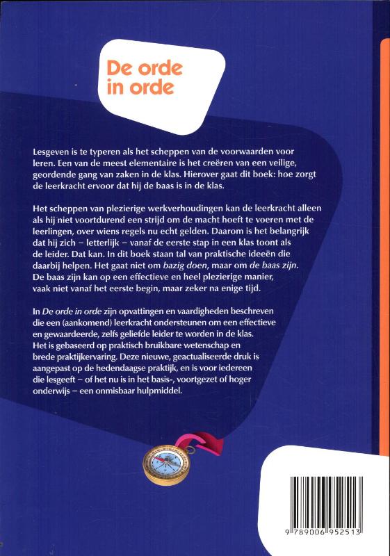 De orde in orde achterkant