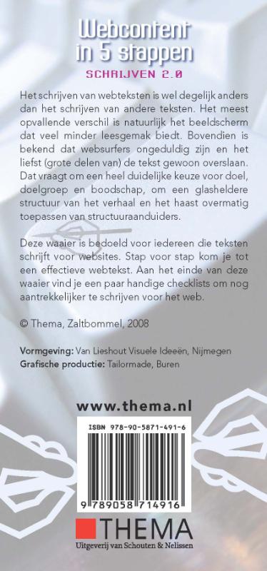 Webcontent in vijf stappen achterkant