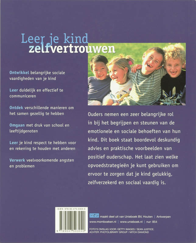 Leer Je Kind Zelfvertrouwen achterkant