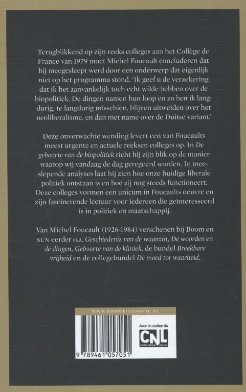 De geboorte van de biopolitiek achterkant