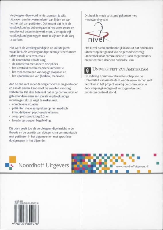 Communiceren in de Zorg achterkant