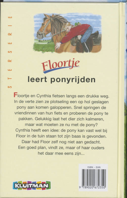 Floortje leert ponyrijden / Floortje achterkant