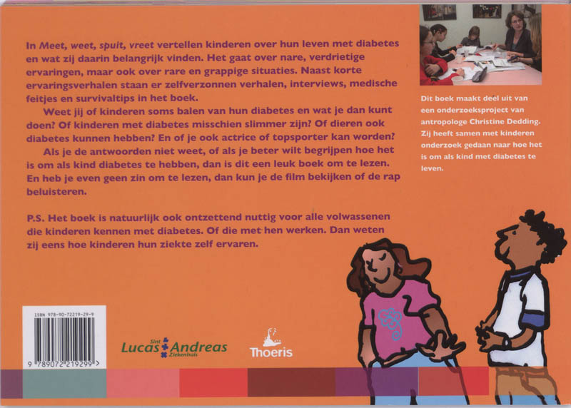 Meet, weet, spuit, vreet achterkant