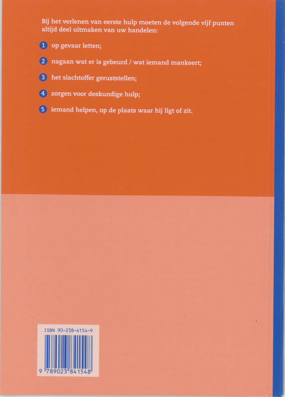 De geoefende EHBO'er achterkant