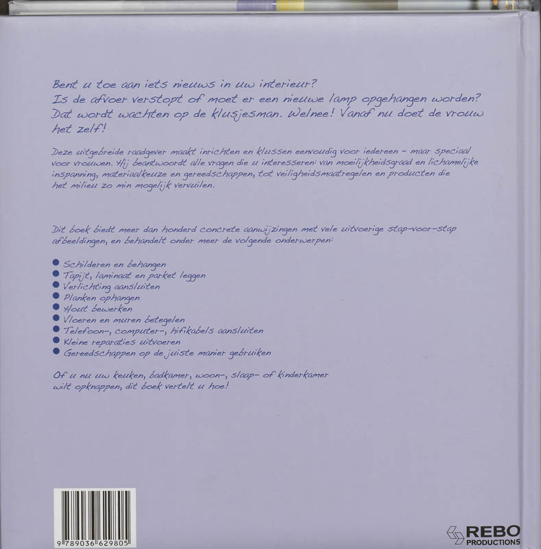 Doe-het-zelf  -   Doe-het-zelf Klussen voor vrouwen achterkant