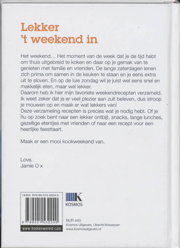 Lekker 't weekend in achterkant