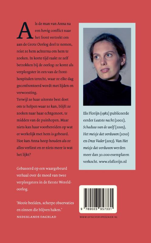 Rode papaver achterkant