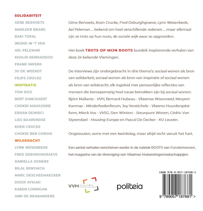 Trots op mijn roots achterkant