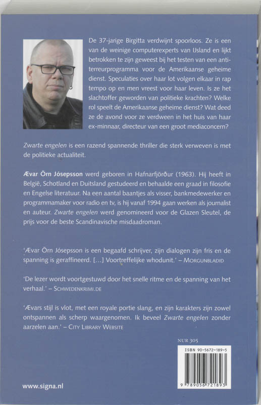 Zwarte Engelen achterkant