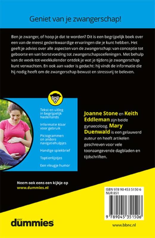 Zwangerschap voor dummies / Voor Dummies achterkant