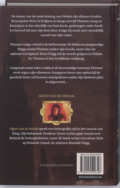 De donkere toren - Ogen van de draak achterkant