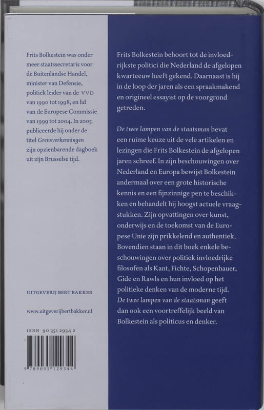 De Twee Lampen Van De Staatsman achterkant