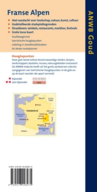 Franse Alpen / ANWB goud achterkant