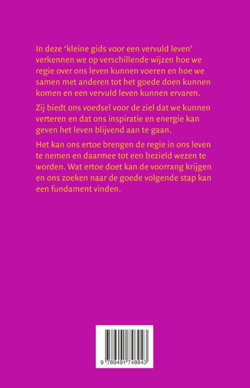 Kleine gids voor een vervuld leven achterkant