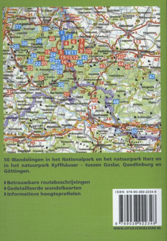 Rother Wandelgidsen  -   Harz achterkant