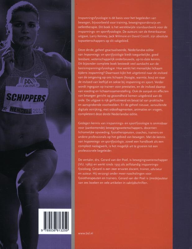 Inspannings- en sportfysiologie achterkant