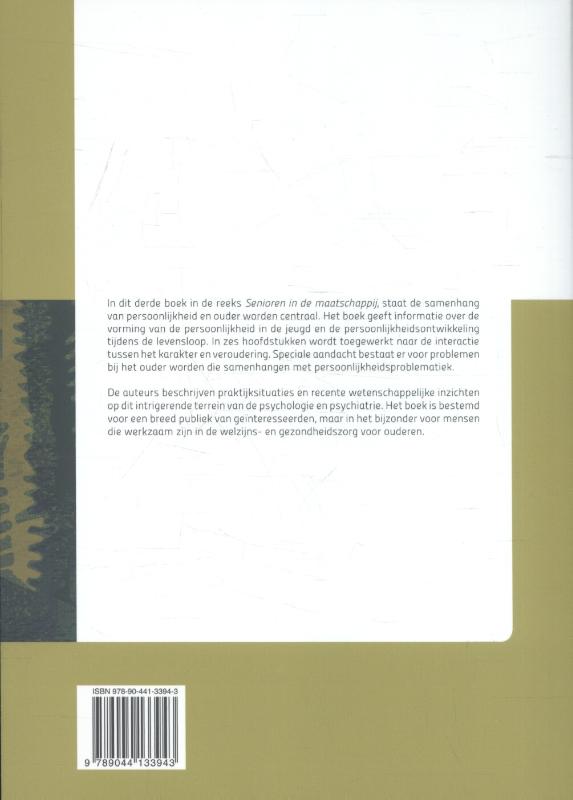 Reeks Senioren in de maatschappij 3 -   Ouderen met karakter achterkant