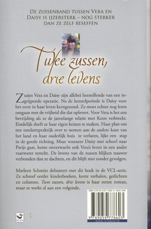 Twee zussen drie levens / VCL-Serie achterkant
