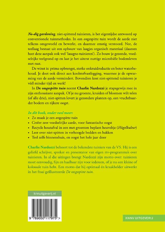 De ongespitte tuin achterkant