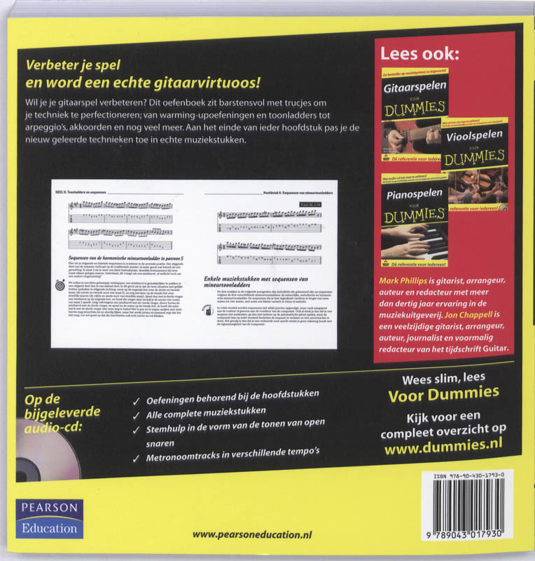 Gitaaroefeningen Voor Dummies achterkant