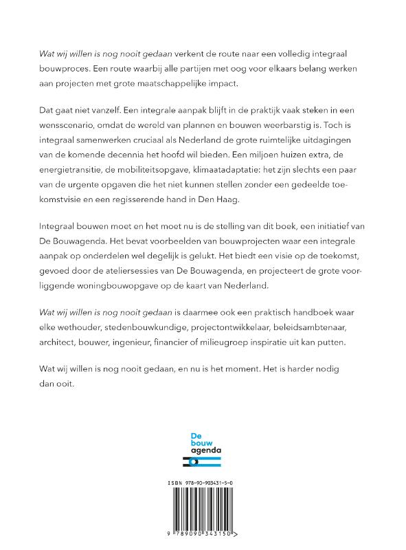 Wat wij willen is nog nooit gedaan achterkant