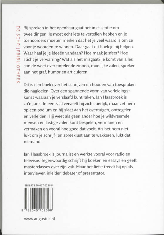Het geheim van de spreker / De schrijfbibliotheek / 14 achterkant
