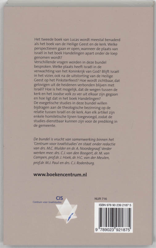 Hoop voor Israel achterkant