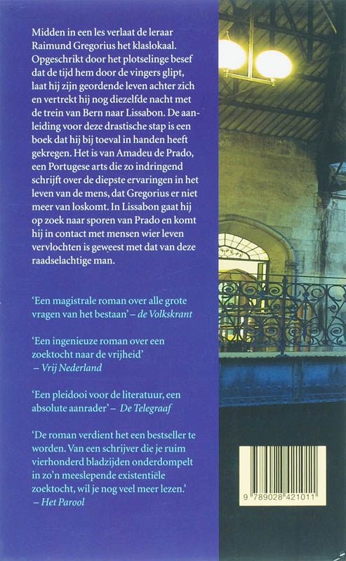 Nachttrein naar Lissabon achterkant