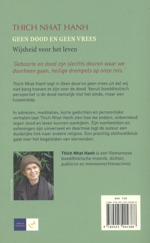 Geen dood en geen vrees achterkant