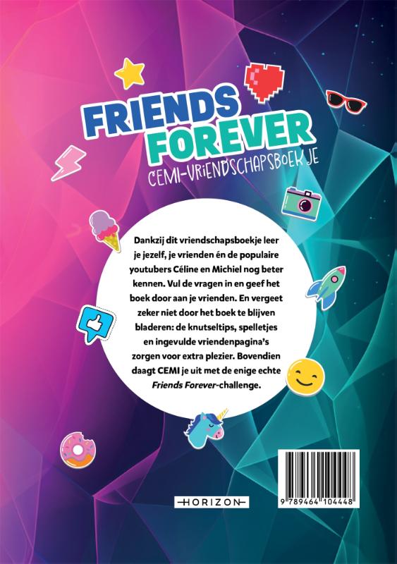 Friends forever – CEMI vriendschapsboekje / CEMI achterkant