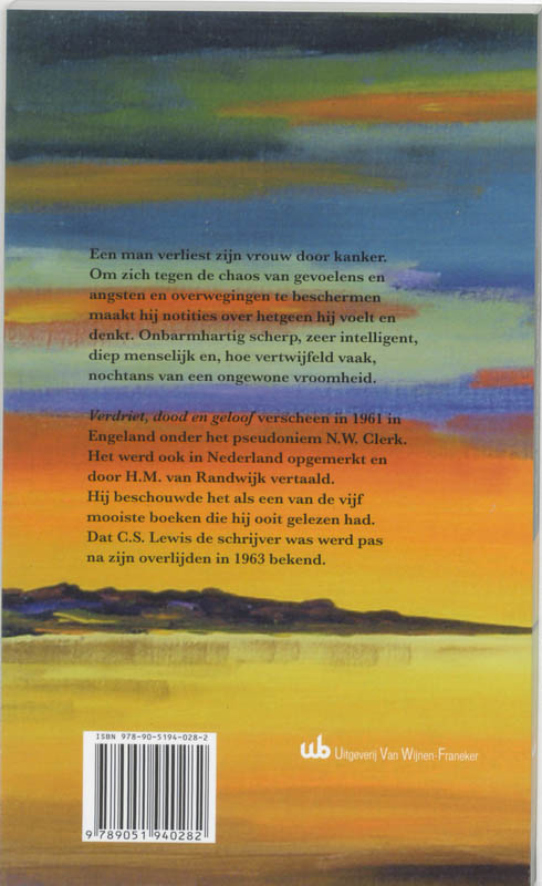 Verdriet, dood en geloof achterkant