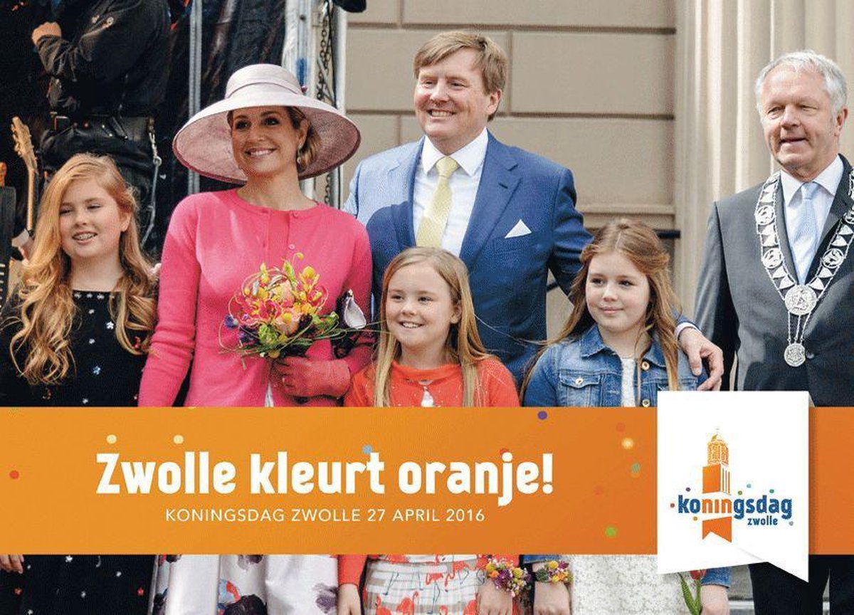 Zwolle kleurt oranje