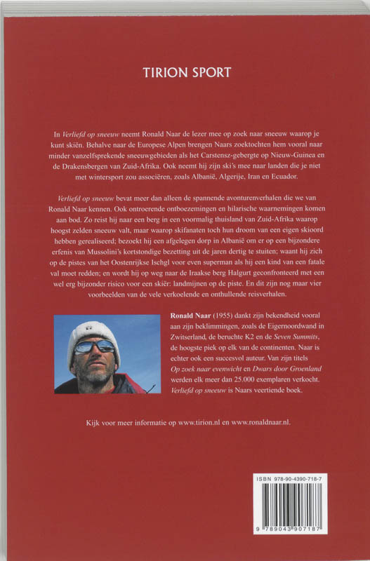 Verliefd Op Sneeuw achterkant