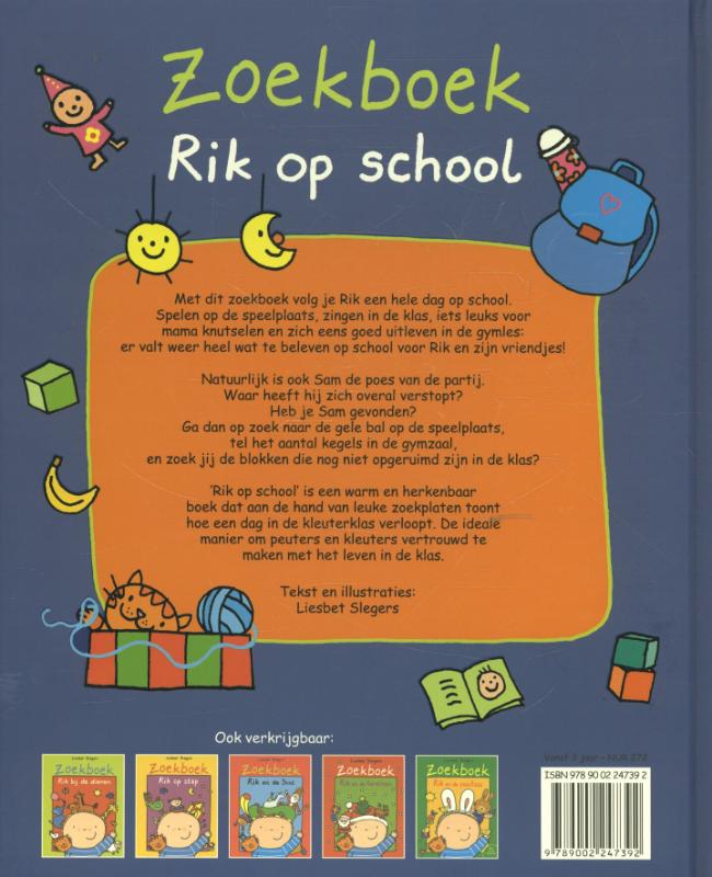 Zoekboeken  -   Rik op school achterkant
