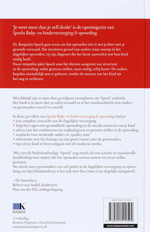 Baby- en kinderverzorging & opvoeding achterkant
