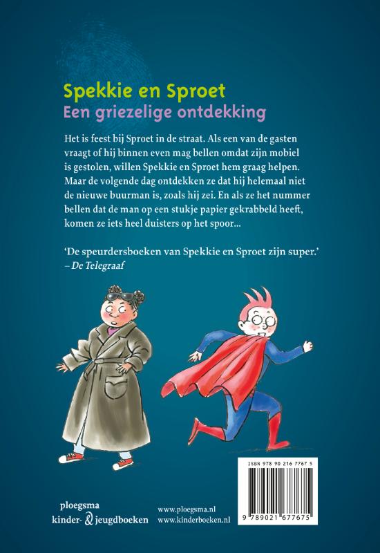 Spekkie en Sproet: Een griezelige ontdekking / Spekkie en Sproet achterkant