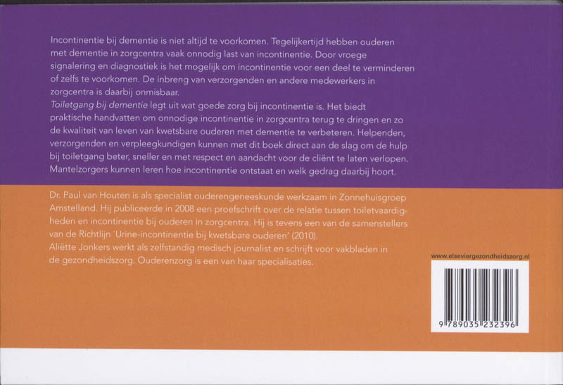Toiletgang bij dementie achterkant