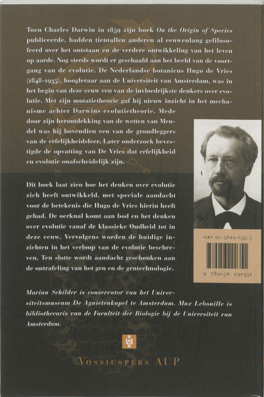 De evolutie de baas achterkant